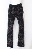 画像1: HYSTERIC GLAMOUR / FIRE BEAR柄ジャカード ニットパンツ  ブラック O-25-07-21-061-PU-PA-OW-ZT064 (1)
