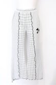 画像1: Candy Stripper / GINGHAM FLARE PANTS 2 ライトグレー O-25-07-21-063-PU-PA-OW-OS (1)
