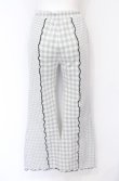 画像2: Candy Stripper / GINGHAM FLARE PANTS 2 ライトグレー O-25-07-21-063-PU-PA-OW-OS (2)