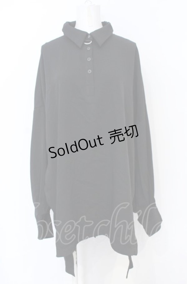 画像1: ililil / 下弦-blackshirt F ブラック O-25-07-21-065-PU-BL-OW-ZY (1)