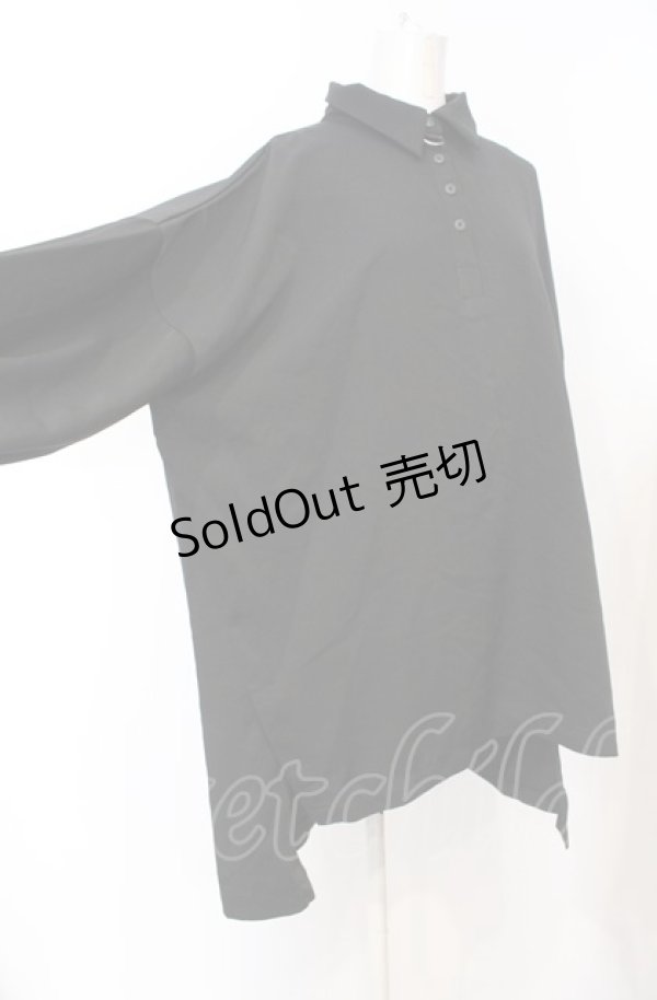 画像2: ililil / 下弦-blackshirt F ブラック O-25-07-21-065-PU-BL-OW-ZY (2)