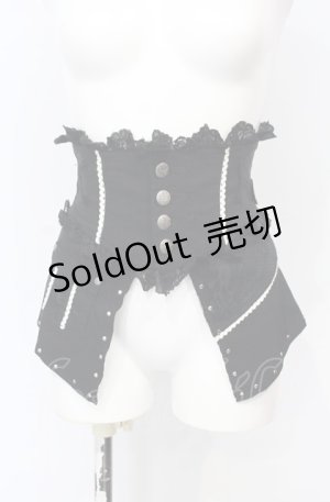 画像: Ozz oneste / フラップ付きソフトコルセット  ブラック O-25-07-21-084-OO-TO-OW-OS