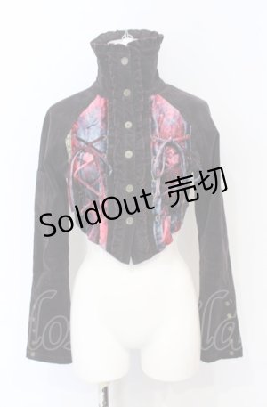 画像: Ozz On / 斑染めベロア切り替えコーデュロイジャケット  ブラウン×マルチカラー O-25-07-21-089-OO-JA-OW-OS