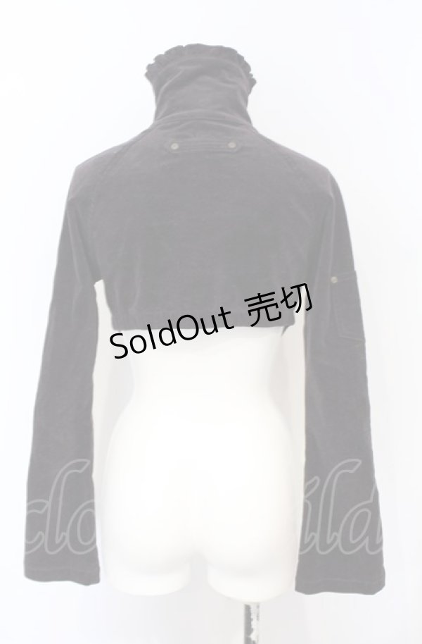 画像4: Ozz On / 斑染めベロア切り替えコーデュロイジャケット  ブラウン×マルチカラー O-25-07-21-089-OO-JA-OW-OS (4)