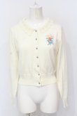画像1: Fi.n.t / クロシェ衿リボン刺繍ニットカーディガン F アイボリー O-25-07-21-011-CA-TO-OW-ZT055 (1)