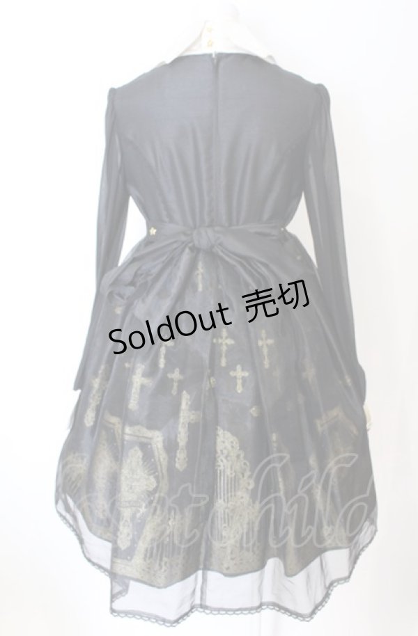 画像6: Angelic Pretty / Horror Gardenワンピース  クロ×ゴールド O-25-07-21-109-AP-OP-IG-OS (6)