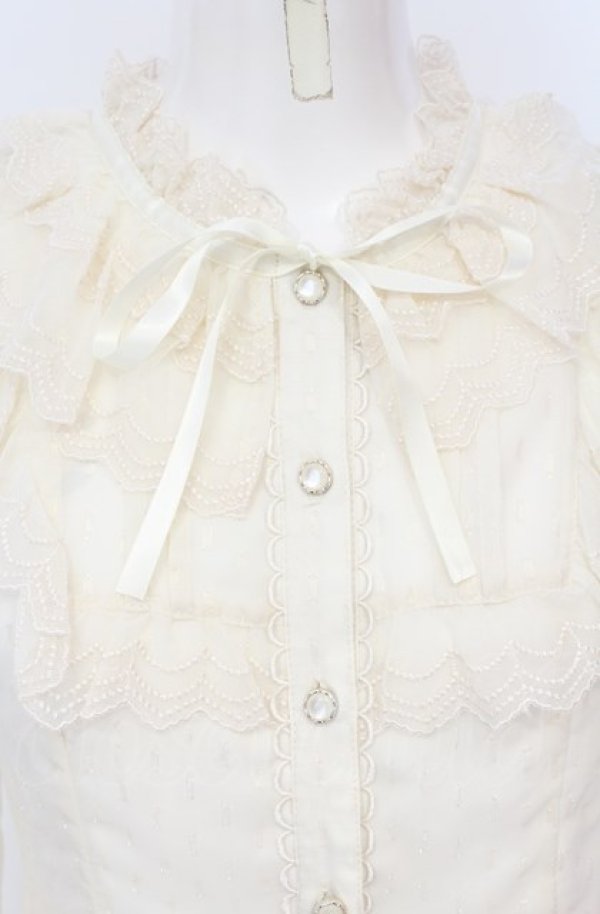 画像2: Pumpkin Cat（海外ロリィタ） / The Undomielイブニングスターシャツ M アイボリー O-25-07-21-133-LO-BL-IG-OS (2)