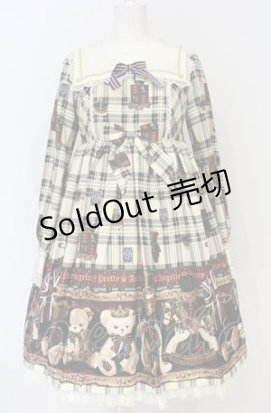 画像: Angelic Pretty / British Bearワンピース  アイボリー O-25-07-21-140-AP-OP-IG-OS