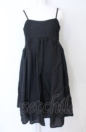画像: Candy Stripper / VOLUME CAMISOLE DRESS 2 ブラック O-25-07-21-021-PU-OP-OW-OS