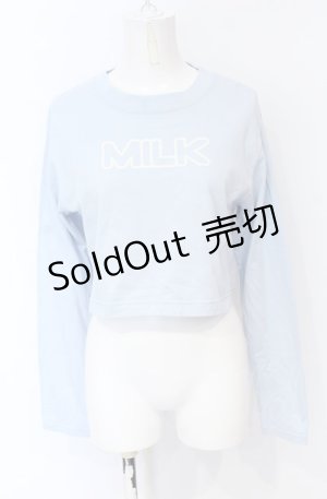 画像: MILK / MILKショート L.S Tee  サックス O-25-07-21-023-ML-TO-OW-OS
