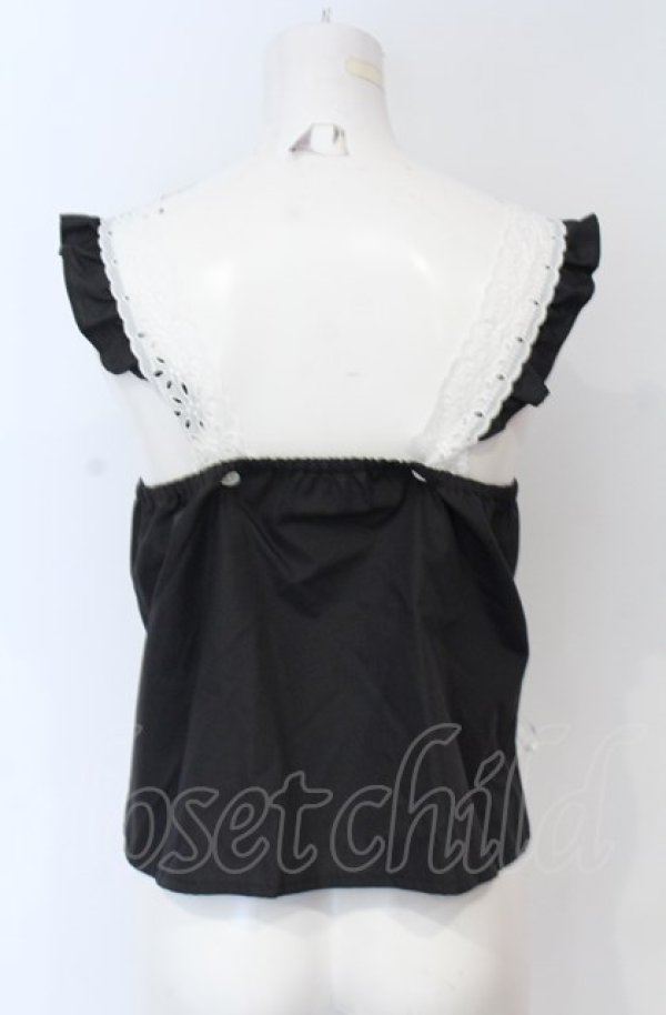 画像3: MILK / レース UP キャミ  クロ×シロ O-25-07-21-024-ML-TO-OW-OS (3)