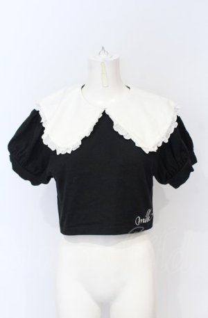 画像: MILK / Bigカラートップス  クロ×シロ O-25-07-21-025-ML-BL-OW-OS