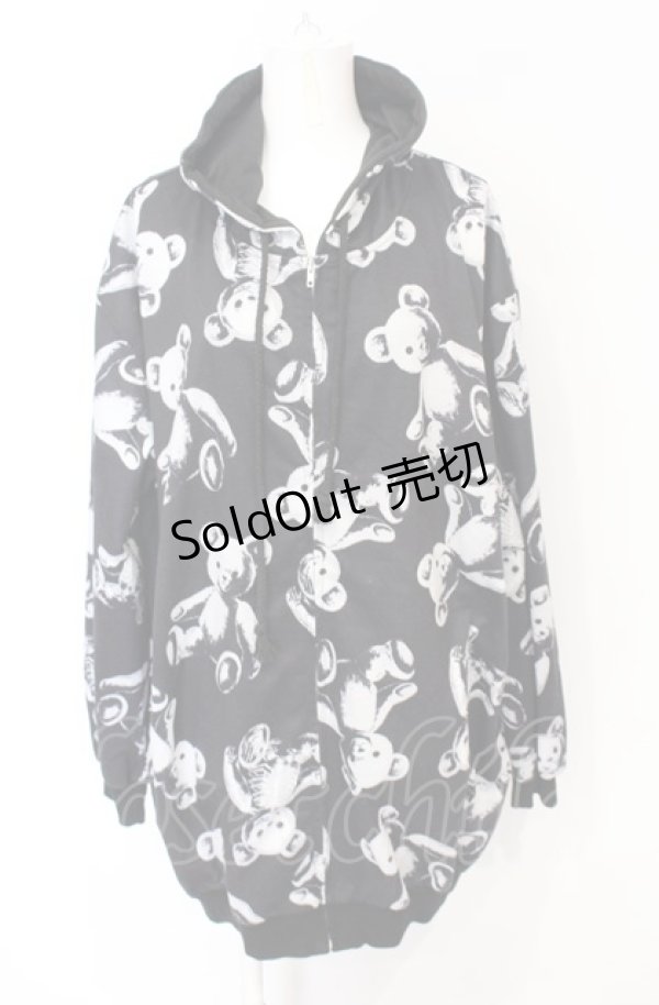 画像1: Drug Honey / スケルトンテディZIPパーカー  ブラック O-25-07-21-034-PU-TO-IG-ZY (1)