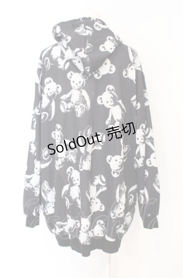 画像2: Drug Honey / スケルトンテディZIPパーカー  ブラック O-25-07-21-034-PU-TO-IG-ZY (2)