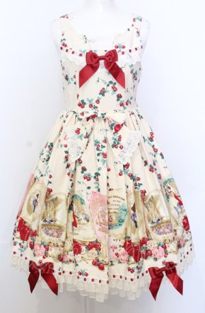 画像: BABY,THE STARS SHINE BRIGHT / フリルジャンパースカート（Snow White）  アイボリー O-25-07-23-028-BA-OP-IG-OS