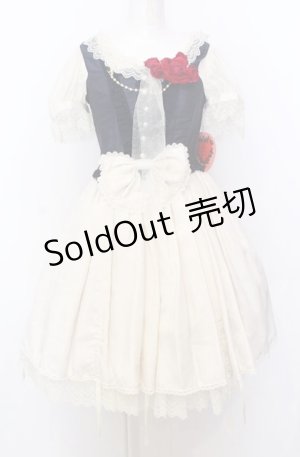 画像: BABY,THE STARS SHINE BRIGHT / Claudia, The Fairy Tale Princessワンピース  オフ×ネイビー O-25-07-23-032-BA-OP-IG-OS