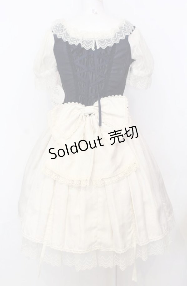 画像4: BABY,THE STARS SHINE BRIGHT / Claudia, The Fairy Tale Princessワンピース  オフ×ネイビー O-25-07-23-032-BA-OP-IG-OS (4)