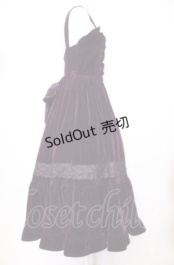 画像2: axes femme kawaii / ベルベットドールジャンスカ  パープル O-25-07-23-035-AX-OP-IG-OS (2)