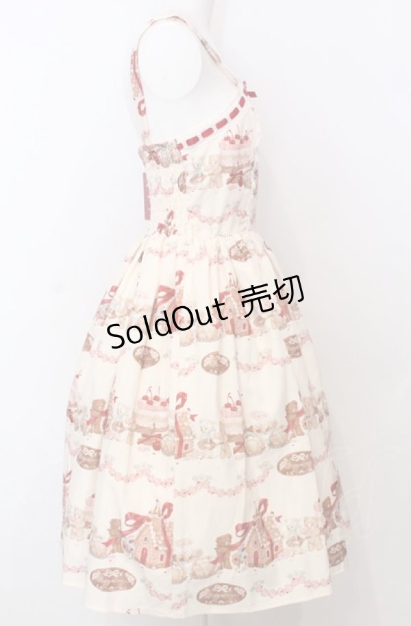 画像3: axes femme kawaii / お菓子の家柄ジャンスカ  アイボリー O-25-07-23-038-AX-OP-IG-OS (3)