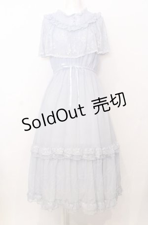 画像: axes femme / ヴィンテージ風サマードレス  サックス O-25-07-23-060-AX-OP-IG-OS