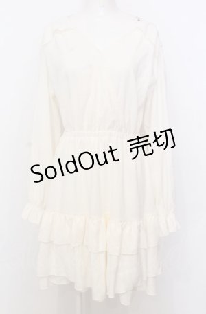 画像: axes femme / イレヘムフリルチュニック  アイボリー O-25-07-23-007-AX-TO-IG-ZT506