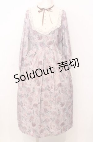 画像: axes femme / ラヴィアンローズ柄ワンピース  ピンク O-25-07-23-073-AX-OP-IG-OS