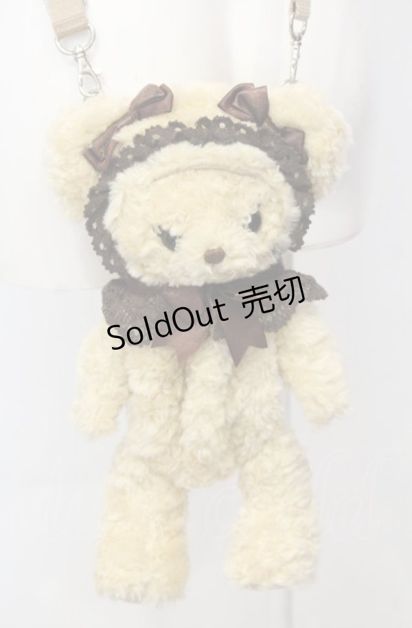 画像1: BABY,THE STARS SHINE BRIGHT / くまくみゃポシェット  ミルクティー O-25-07-23-077-BA-BG-IG-OS (1)