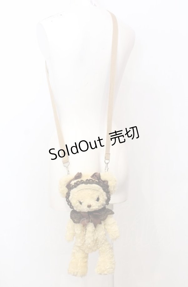 画像2: BABY,THE STARS SHINE BRIGHT / くまくみゃポシェット  ミルクティー O-25-07-23-077-BA-BG-IG-OS (2)