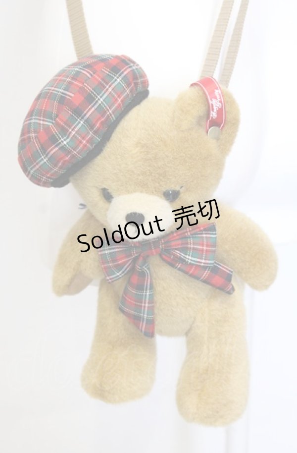 画像1: Angelic Pretty / British Bearぬいぐるみポーチ  ブラウン O-25-07-23-079-AP-BG-IG-OS (1)