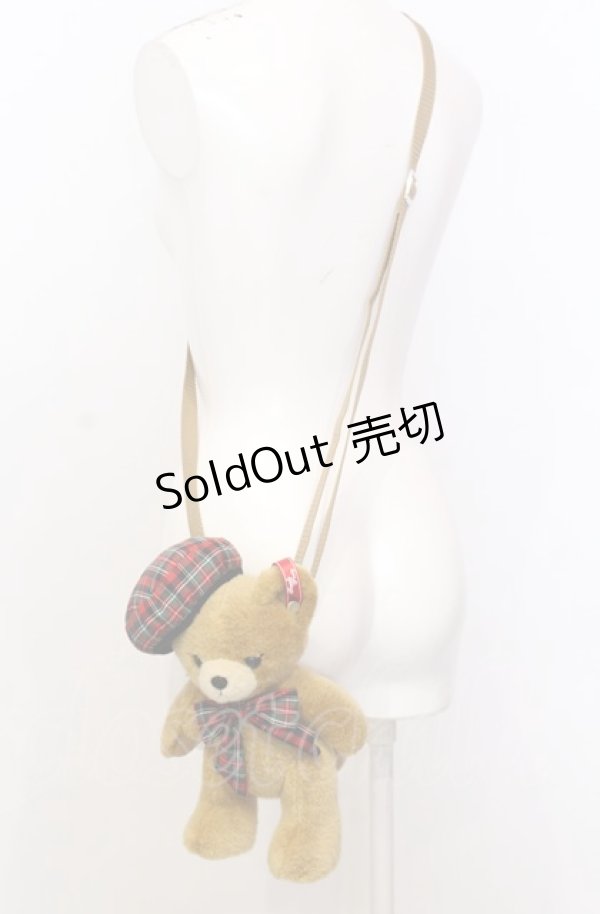 画像2: Angelic Pretty / British Bearぬいぐるみポーチ  ブラウン O-25-07-23-079-AP-BG-IG-OS (2)