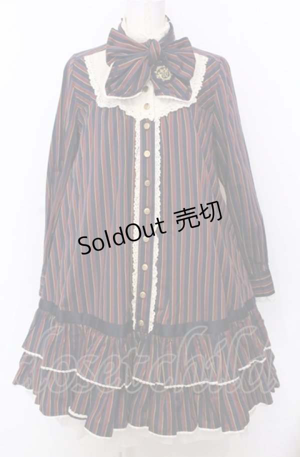 画像1: Angelic Pretty / Pretty Schoolワンピース（2015）  ネイビー系 O-25-07-23-015-AP-OP-IG-OS (1)