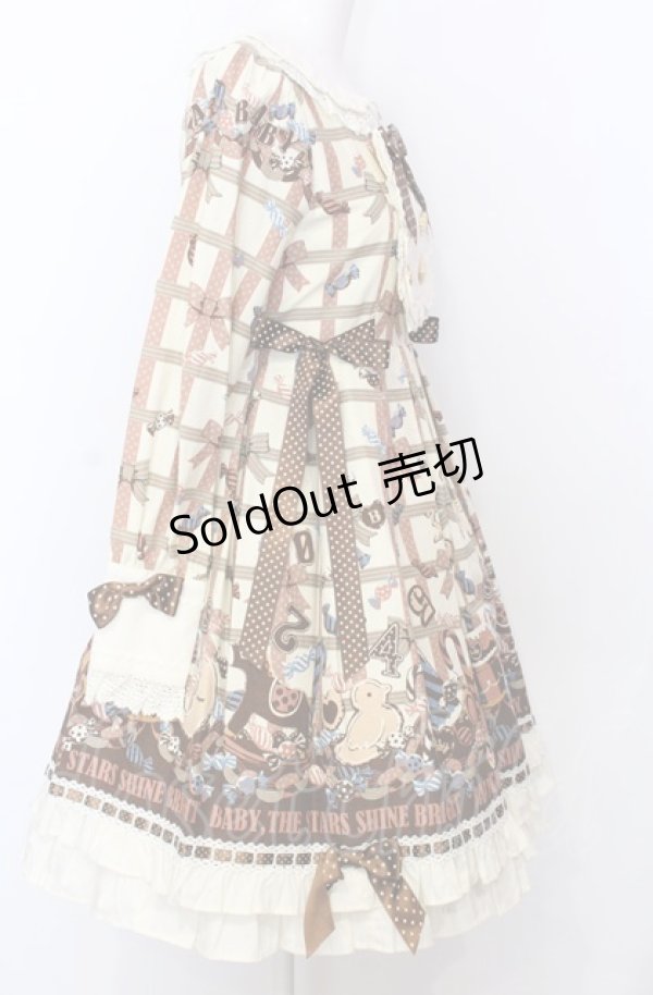 画像2: BABY,THE STARS SHINE BRIGHT / MY ADVENT CALENDAR 特別な日にかける幸せの魔法 柄ワンピース  アイボリー O-25-07-23-016-BA-OP-IG-OS (2)