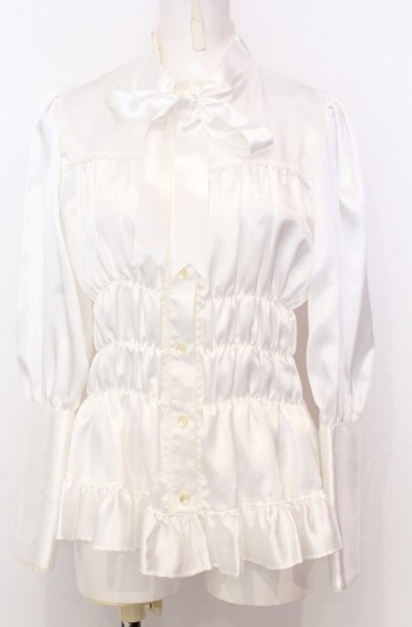 画像1: ALICE and the PIRATES / ジョセリンベビードールブラウス  シロ O-25-07-23-003-PA-BL-IG-OS (1)