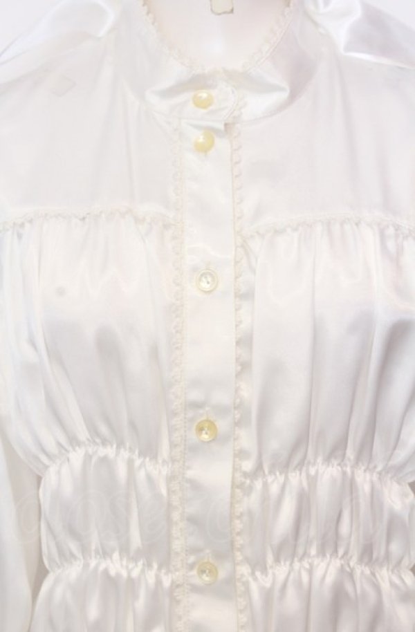 画像2: ALICE and the PIRATES / ジョセリンベビードールブラウス  シロ O-25-07-23-003-PA-BL-IG-OS (2)