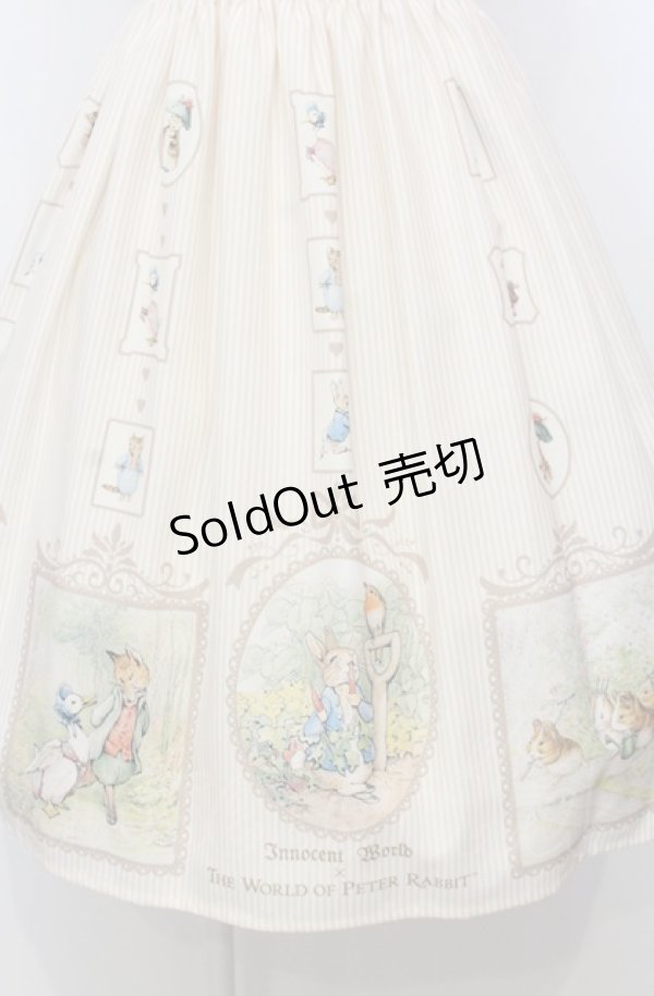 画像3: Innocent World / ピーターラビットハイウエストジャンパースカート M アイボリー O-25-07-23-026-IW-OP-IG-OS (3)