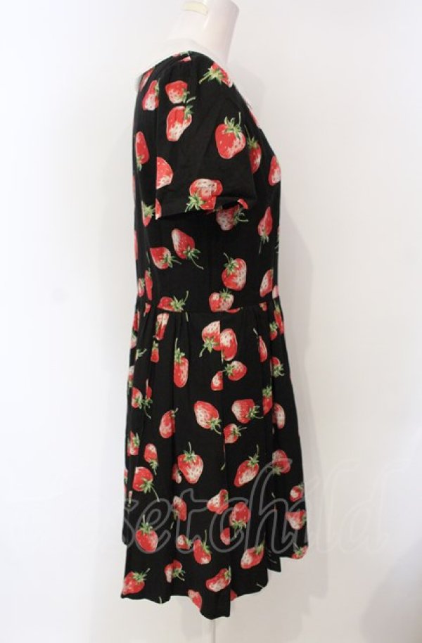 画像3: Jane Marple / Veryストロベリーのワンピース M クロ O-25-07-24-047-JM-OP-IG-ZT078 (3)