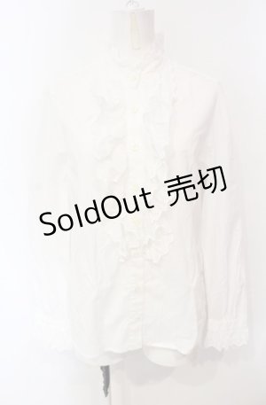 画像: Jane Marple / コットンレーススタンドネックブラウス m シロ O-25-07-24-049-JM-BL-IG-OS