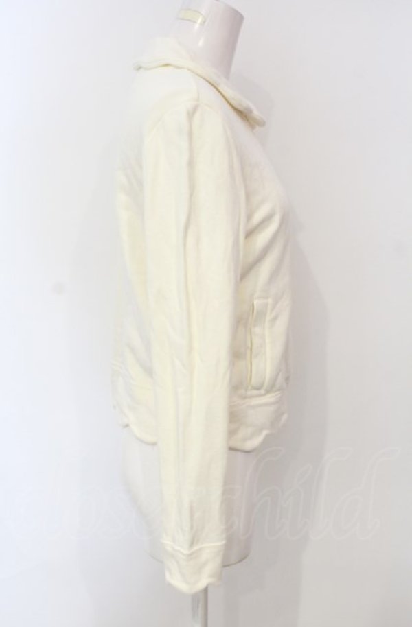 画像3: Jane Marple / スカラップトリミングのジップアップ M オフ O-25-07-24-050-JM-TO-IG-ZT464 (3)