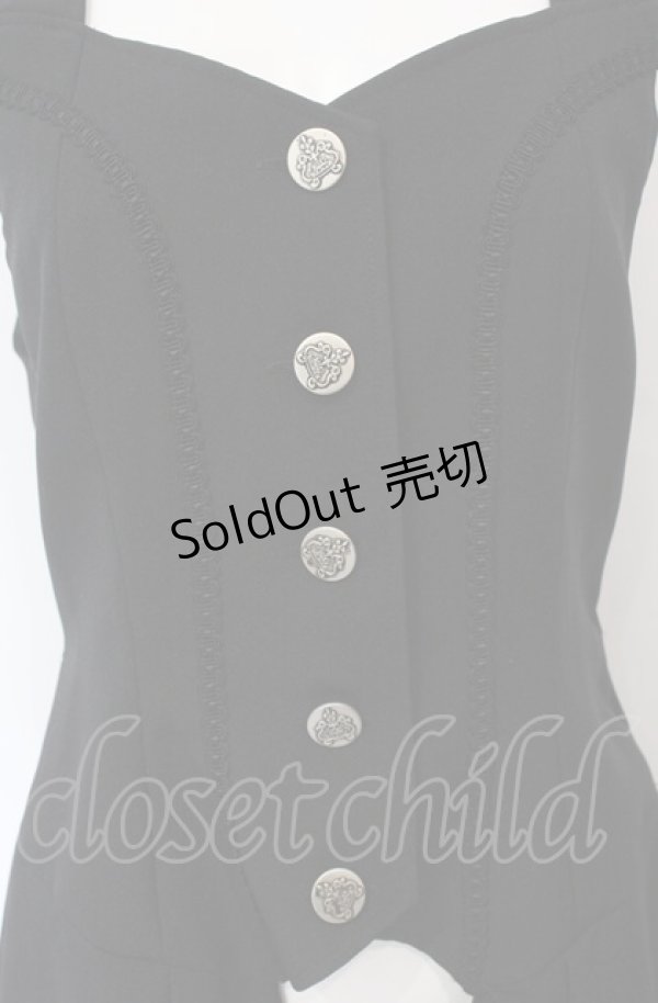 画像2: MIHO MATSUDA / ベスト・カベール L ブラック O-25-07-24-057-GO-TO-OW-OS (2)