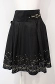 画像1: Amavel / 星座刺繍入り　チェック柄BACKリボンスカート  クロ O-25-07-24-067-CA-SK-IG-OS (1)