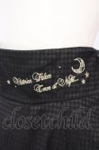画像2: Amavel / 星座刺繍入り　チェック柄BACKリボンスカート  クロ O-25-07-24-067-CA-SK-IG-OS (2)