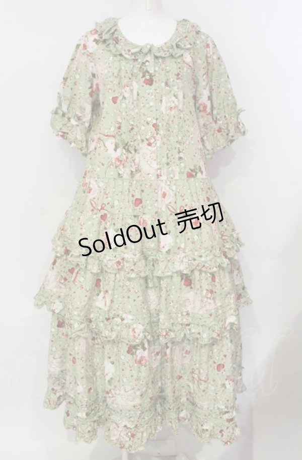 画像1: PINK HOUSE / オーナメントローズプリントワンピース  ピンク O-25-07-24-014-LO-OP-IG-OS (1)