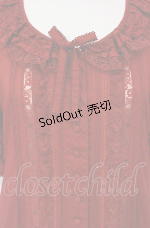 画像2: PINK HOUSE / Dolly race ワンピース  アカ O-25-07-24-015-LO-OP-IG-OS (2)