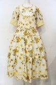 画像1: PINK HOUSE / ひまわりプリントワンピース M（93cm丈） アイボリー×イエロー O-25-07-24-017-LO-OP-IG-OS (1)
