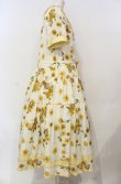 画像3: PINK HOUSE / ひまわりプリントワンピース M（93cm丈） アイボリー×イエロー O-25-07-24-017-LO-OP-IG-OS (3)