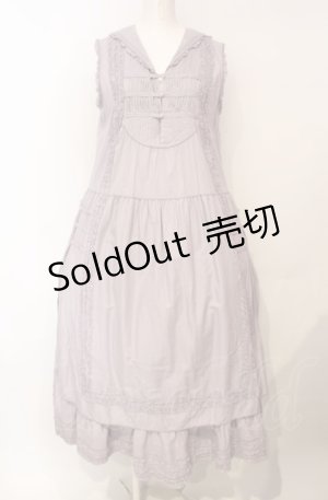 画像: PINK HOUSE / セーラー襟ノースリーブワンピース  ラベンダー O-25-07-24-020-LO-OP-IG-OS