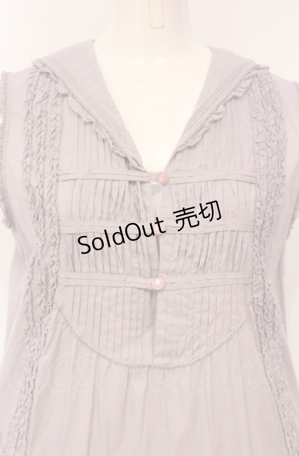 画像2: PINK HOUSE / セーラー襟ノースリーブワンピース  ラベンダー O-25-07-24-020-LO-OP-IG-OS (2)