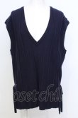 画像1: an another angelus / 細ケーブルニットベスト  ネイビー O-25-09-03-1009-CA-TO-IG-ZT010 (1)