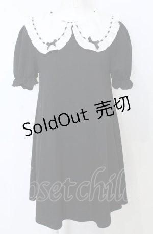 画像: Ank Rouge / はしごレースリボンカットワンピース  クロ O-25-07-25-040-CA-OP-IG-OS