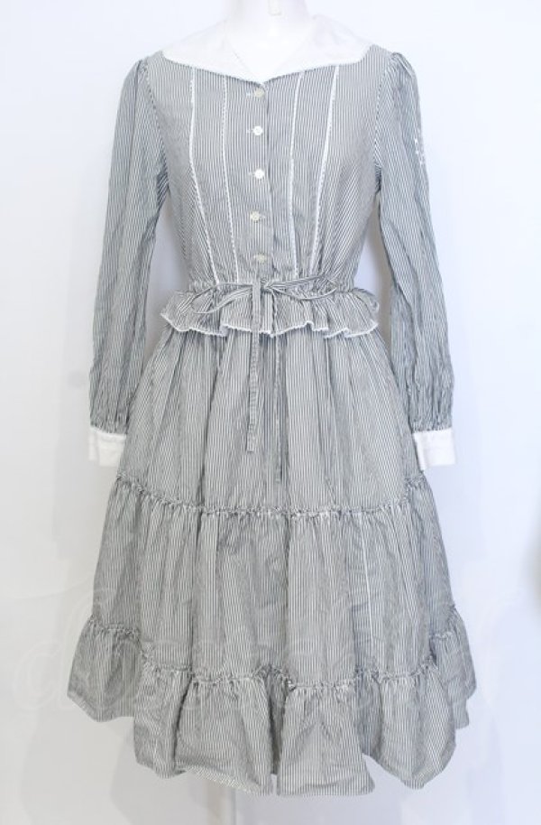 画像1: Melody BasKet / Nightingaleワンピース M ブラック O-25-07-25-043-LO-OP-OW-ZT313 (1)